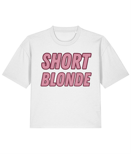 Short Blonde Vanilla Latte Boxy Tee