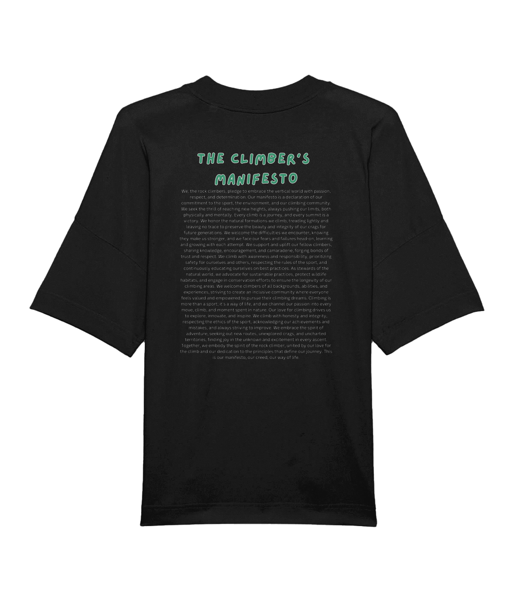 Climber's Manifesto - Chasing Peaks Oversized Tee