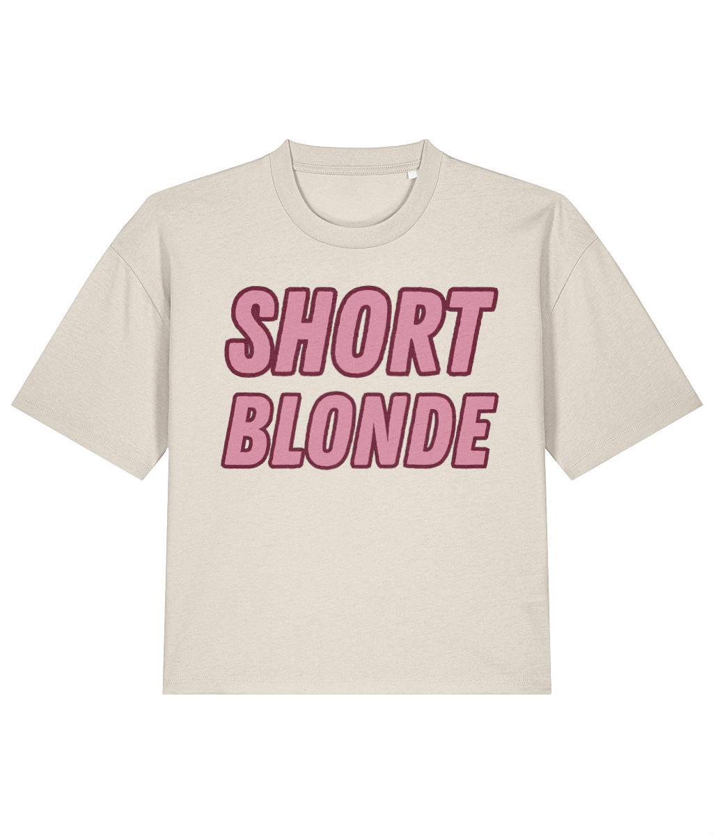 Short Blonde Vanilla Latte Boxy Tee