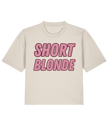 Short Blonde Vanilla Latte Boxy Tee